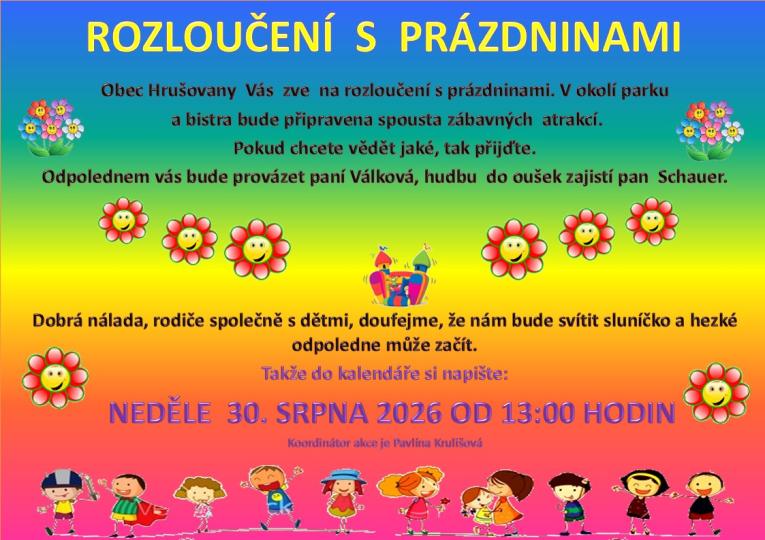 Rozloučenís prázdninami