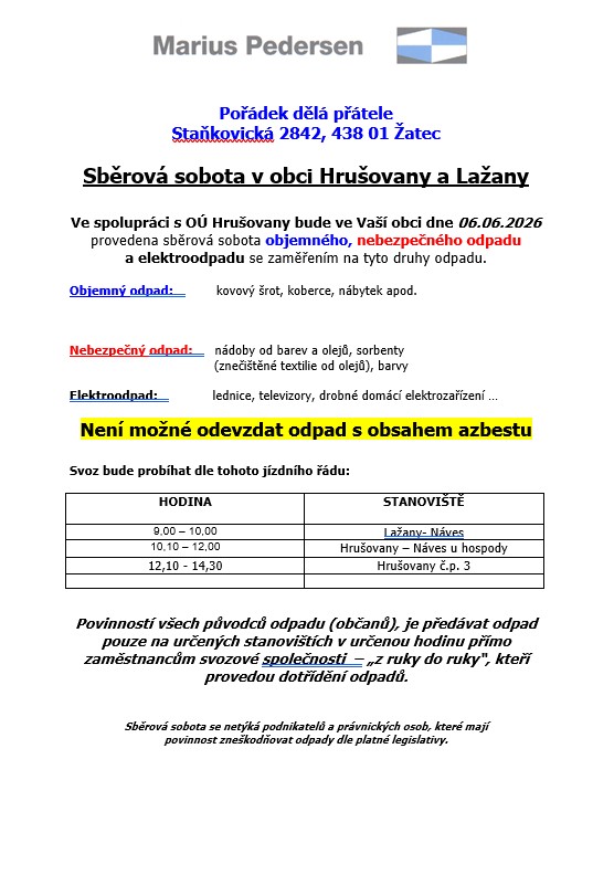 svozová sobota plakát